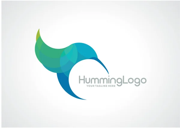 Hummingbird Logo Template Design Vector กษณ แนวค ดการออกแบบ กษณ างสรรค — ภาพเวกเตอร์สต็อก