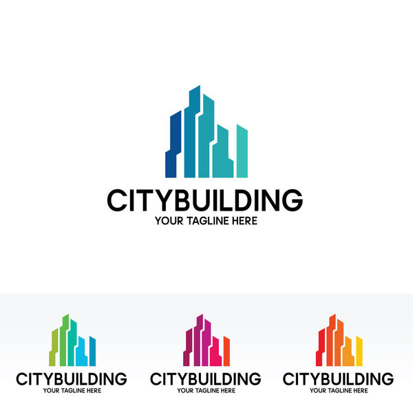 City Building Logo Design Template Vector Illustration