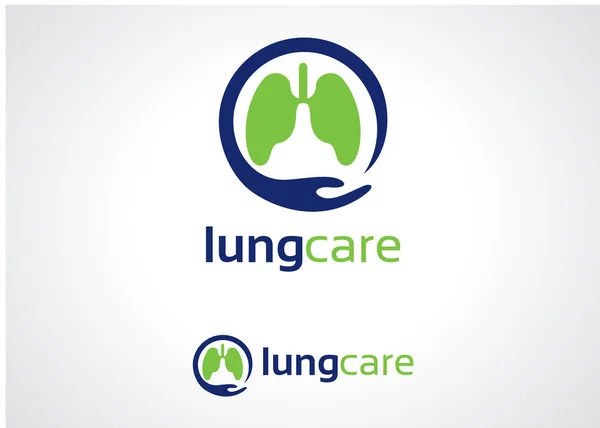 Lung Care Logo Template Design Vector Emblem Design Concept Creative 로열티 프리 스톡 일러스트레이션