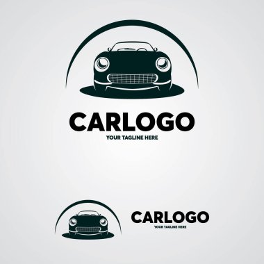 Otomobil Logosu Tasarım Şablonu beyaz arkaplan