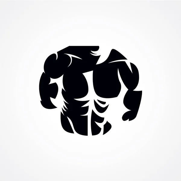 Mensen Body Muscle Vector Illustratie Met Witte Achtergrond — Stockvector