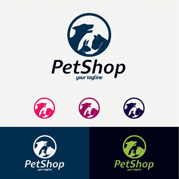 Pet Shop Logo Design Vorlage — Stockvektor