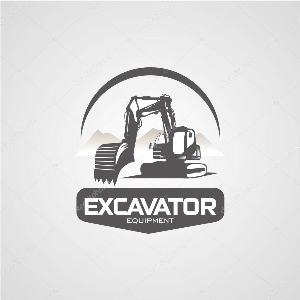 Excavator Logo Designs Template