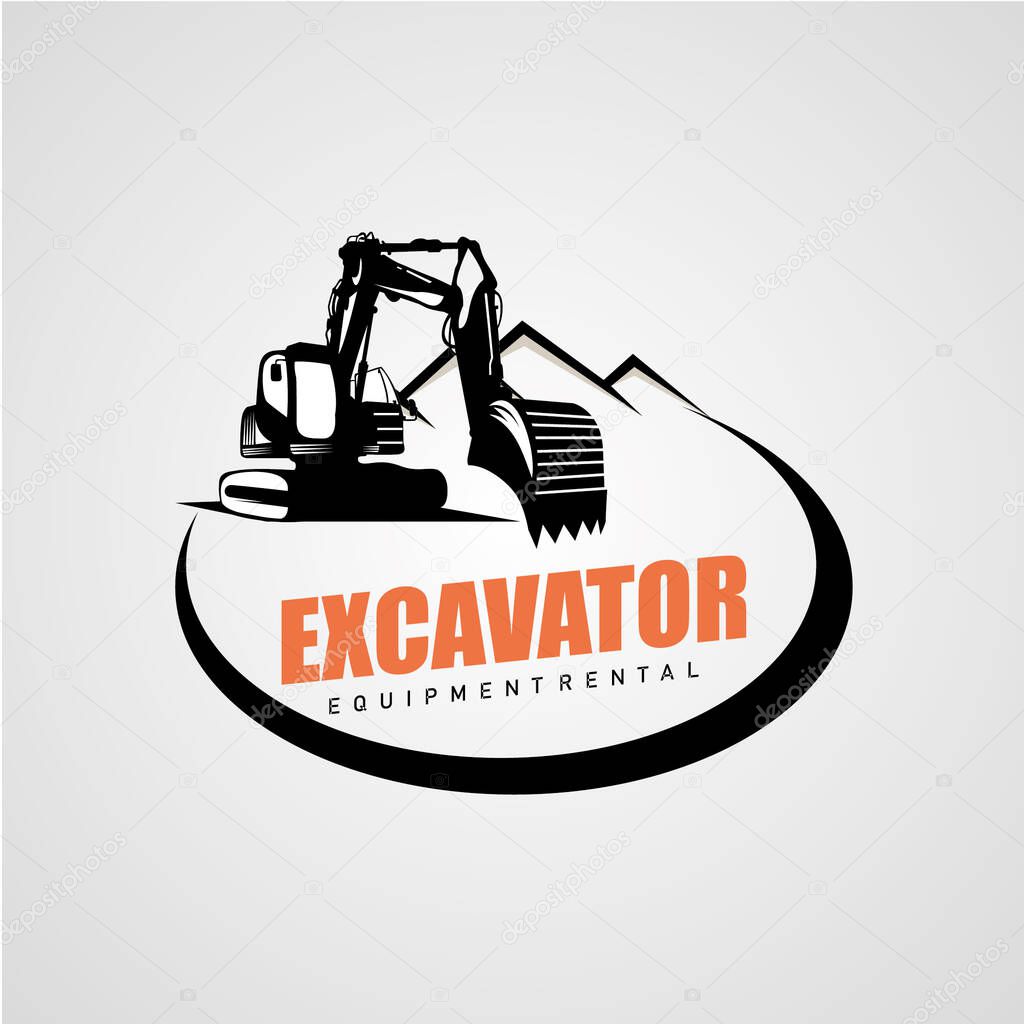 Excavator Logo Designs Template