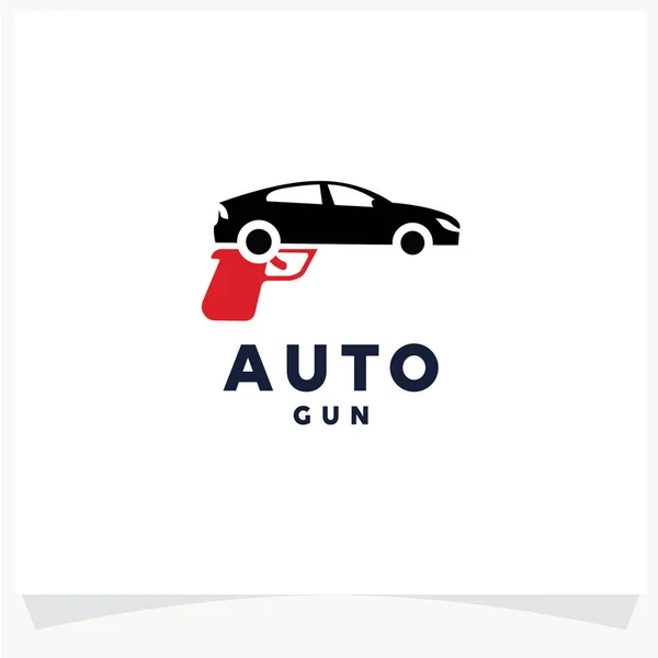 Plantilla Diseño Logotipo Pistola Automotriz Vector Ilustración — Archivo Imágenes Vectoriales