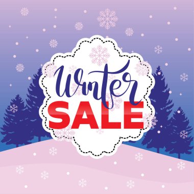 Kış Sancağı Etiketi Erkek Etiketi Kar Tanesi Arkaplan Vektör İllüstrasyonu