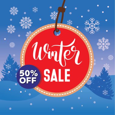 Kış Sancağı Etiketi Erkek Etiketi Kar Tanesi Arkaplan Vektör İllüstrasyonu