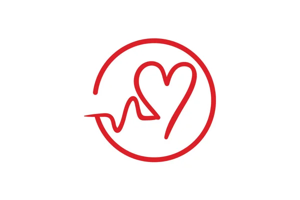 Wzór Logo Love Projektowanie Elementów Projektowanie Wektorów — Wektor stockowy