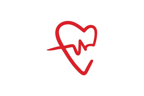 Wzór Logo Love Projektowanie Elementów Projektowanie Wektorów — Wektor stockowy
