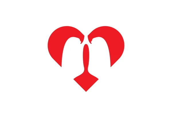Wzór Logo Lung Love Projektowanie Elementów Projektowanie Wektorów — Wektor stockowy