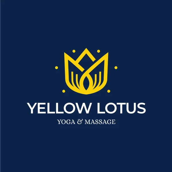 Желтый Lotus Design Inspirit Вектор Развития — стоковый вектор