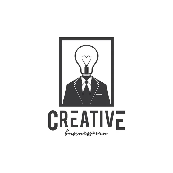 Plantilla Diseño Logotipo Creative Business Man Inspiración — Vector de stock