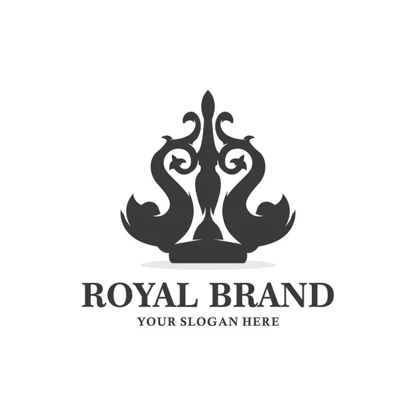 Вдохновение Дизайна Логотипа Royal Brand — стоковый вектор