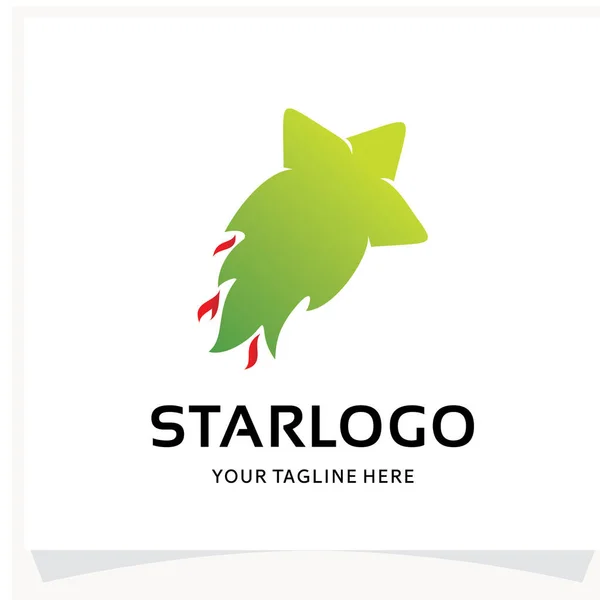 Modelo Design Logotipo Estrela Inspiração Com Fundo Branco — Vetor de Stock