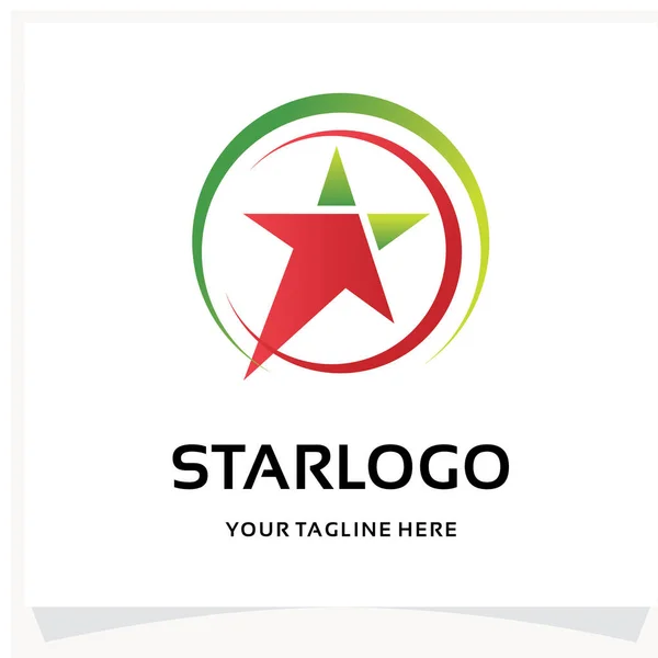 Star Logo Design Template Inspiration Mit Weißem Hintergrund — Stockvektor