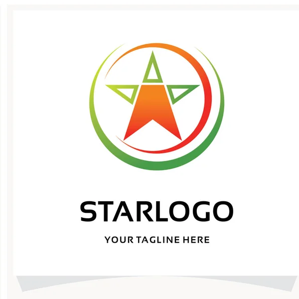 Πρότυπο Σχεδιασμού Λογοτύπου Star Logo Έμπνευση Λευκό Φόντο — Διανυσματικό Αρχείο