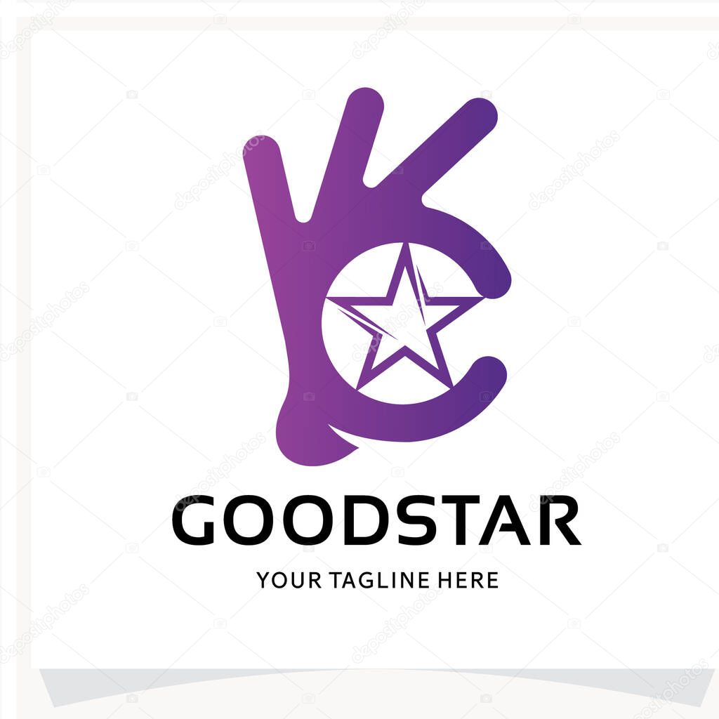 Good Star Logo Design Template Inspiration with White Background