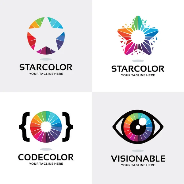 Bunte Logo Set Design Template Kollektion — Stockvektor