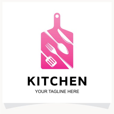 Mutfak Stüdyosu Logo Tasarımı Beyaz Arkaplan İlham Şablonu