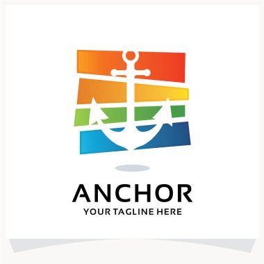 Sunucu Logosu Tasarım Şablonu Beyaz arkaplanlı İlham