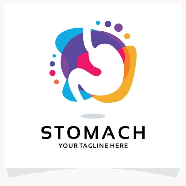 Mide Rengi Logosu Tasarımı Beyaz arkaplanlı Şablon İlhamı