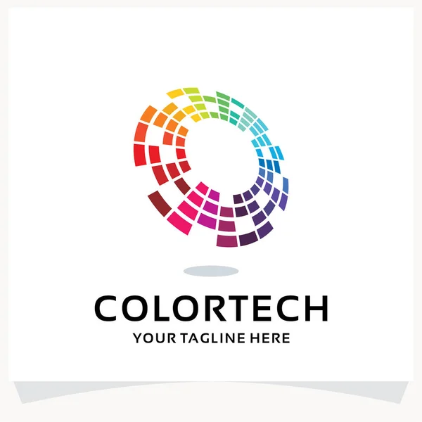 Renk Teknolojisi Logo Tasarımı Beyaz arkaplanlı Şablon İlhamı