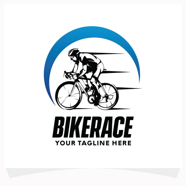 자전거 자전거 자전거 자전거 스포츠 디자인 템플릿 과하얀 — 스톡 벡터