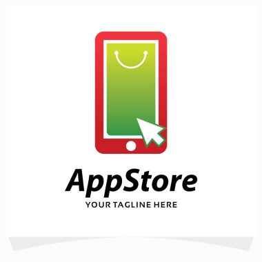 Uygulamalar Depolama Tıklama Şablonu Beyaz Arkaplan Tasarım Şablonu