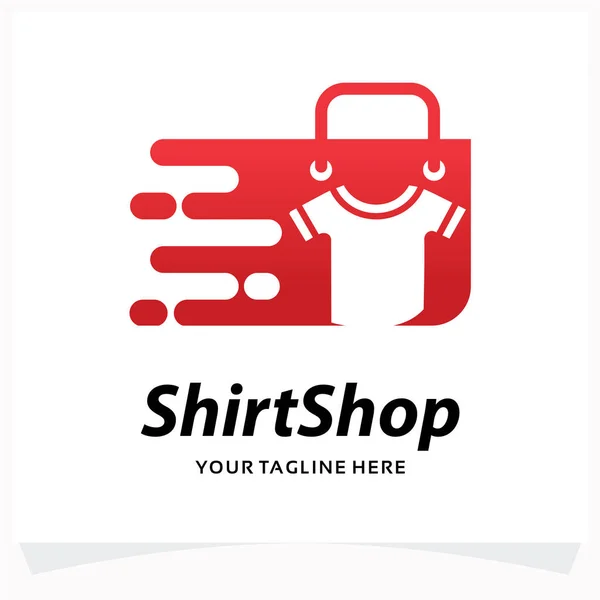 Сорочка Магазин Логотип Шаблон Дизайн Шаблон Білим Тлом — стоковий вектор
