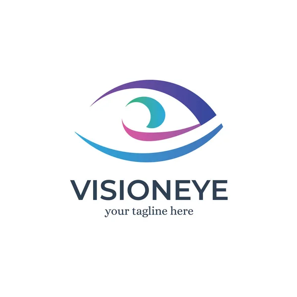 Visión Eye Logo Design Template Inspiración Ilustración Vectorial — Vector de stock