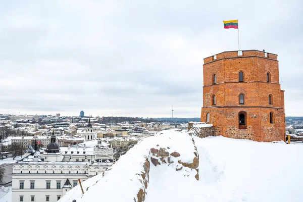 Gediminas Tower Castle Remaining Part Upper Medieval Castle Vilnius Lithuania — Stock Photo, Image