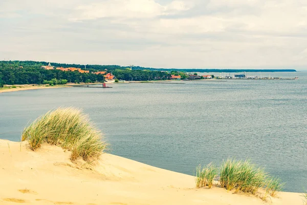 Vista Panorâmica Dunas Areia Nida Klaipeda Lituânia Europa Curonian Spit — Fotografia de Stock