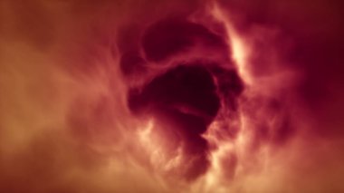 Ruhsal rüya gibi soyut dev bulut tüneli. Sonsuz sihirli nebula girdap fantezisi. Modern ruhaniliğin 3 boyutlu illüstrasyonu hipnoz, rüya ve endişe konsantrasyonu