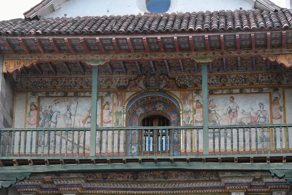 Barokní Kostel Petra Apoštola Andahuaylillas Peru Přezdívaný Sixtinská Kaple Ameriky — Stock fotografie