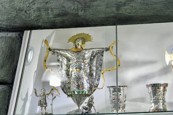 Biżuteria Najczystszego Złota Srebra Wykonana Warsztatach Pisac Peruwiańskiej Wioski Świętej — Zdjęcie stockowe