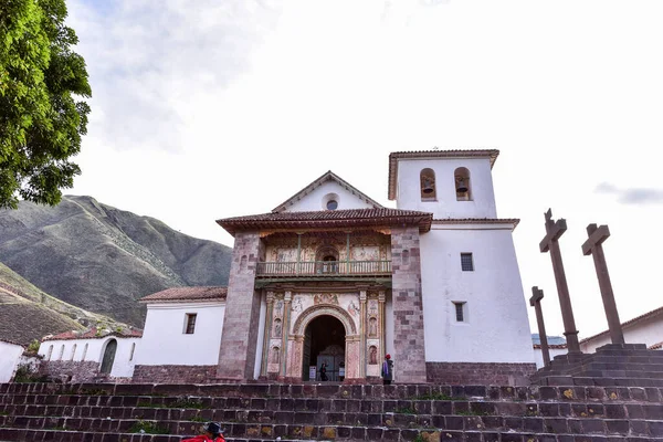 Havari Aziz Peter Barok Kilisesi Andahuaylillas Peru Duvarlarını Süsleyen Muhteşem — Stok fotoğraf