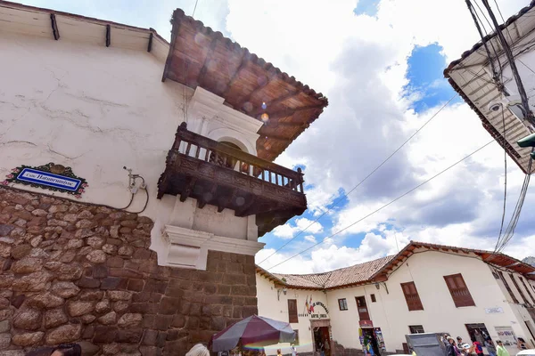 Palacio Arzobispal Cusco Perú Una Casa Colonial Ubicada Ciudad Cusco — Foto de Stock