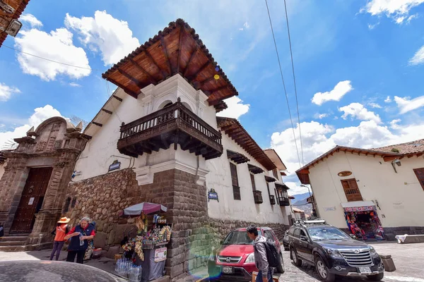 Arcibiskupský Palác Cusco Peru Koloniální Dům Nachází Městě Cusco Peru — Stock fotografie
