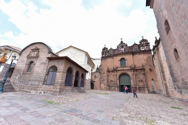 Catedral Católica Cusco Fue Construida Mediados Del Siglo Xvii Bloques — Foto de Stock