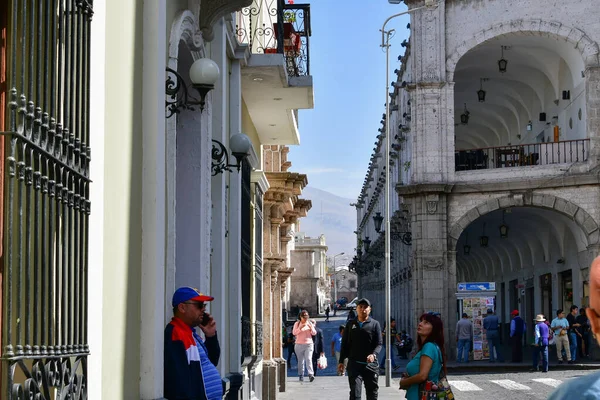 Arequipa Een Stad Peru Hoofdplaats Van Provincie Arequipa Stad Werd — Stockfoto