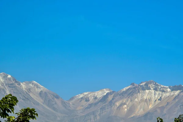 Cordilleras Los Andes Vista Desde Arequipa Las Montañas Los Andes — Foto de Stock