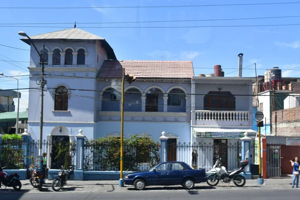 Vista Arequipa Ligu Bella Villa Dell Assunzione Peruarequipa Una Città — Foto Stock