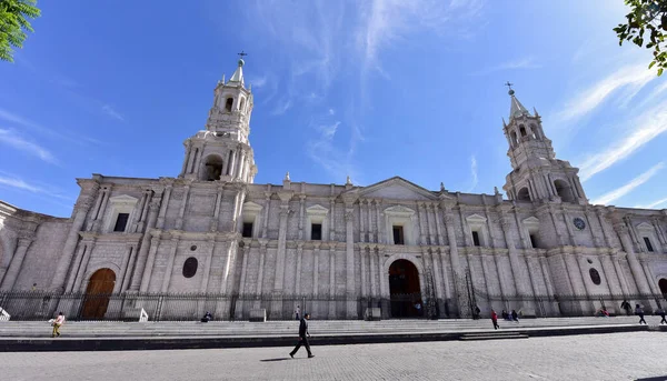 Chiesa Compana Arequipa Costruito Dai Gesuiti Monumento Architettura Religiosa Del — Foto Stock