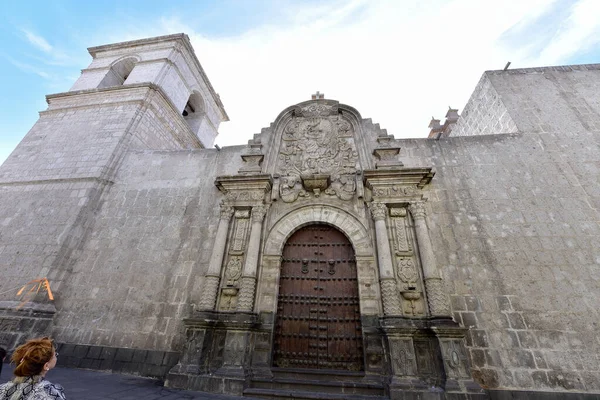 Compana Church Arequipa Byggd Jesuiterna Det Ett Monument Religiös Arkitektur — Stockfoto