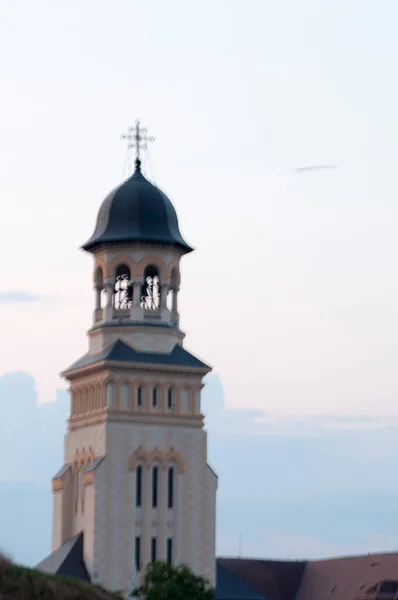 Blickbeschreibung Die Krönungskathedrale Alba Iulia Der Glockenturm Der Der Heiligen — Stockfoto