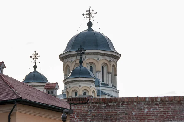 Προβολή Καθεδρικός Ναός Στην Alba Iulia Αφιερωμένος Στην Αγία Τριάδα — Φωτογραφία Αρχείου