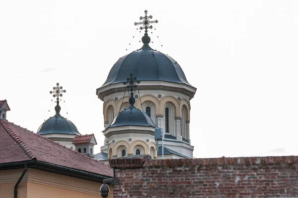 Vista Catedral Coronación Alba Iulia Dedicada Santísima Trinidad Fue Construida —  Fotos de Stock