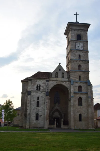 Kilátás Szent Mihály Római Katolikus Katedrálisra Alba Iulia Alba Iulia — Stock Fotó