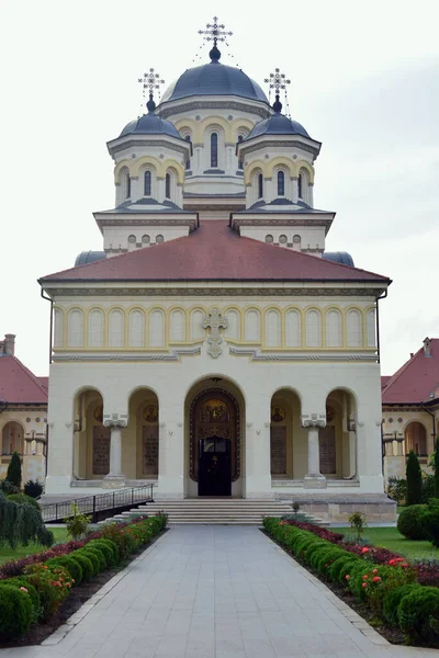 Uitzicht Kroningskathedraal Alba Iulia Gewijd Aan Heilige Drie Eenheid Werd — Stockfoto