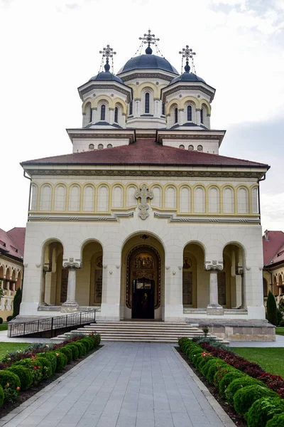 Uitzicht Kroningskathedraal Alba Iulia Gewijd Aan Heilige Drie Eenheid Werd — Stockfoto